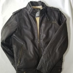 Jacket - Brown Leather Zipper